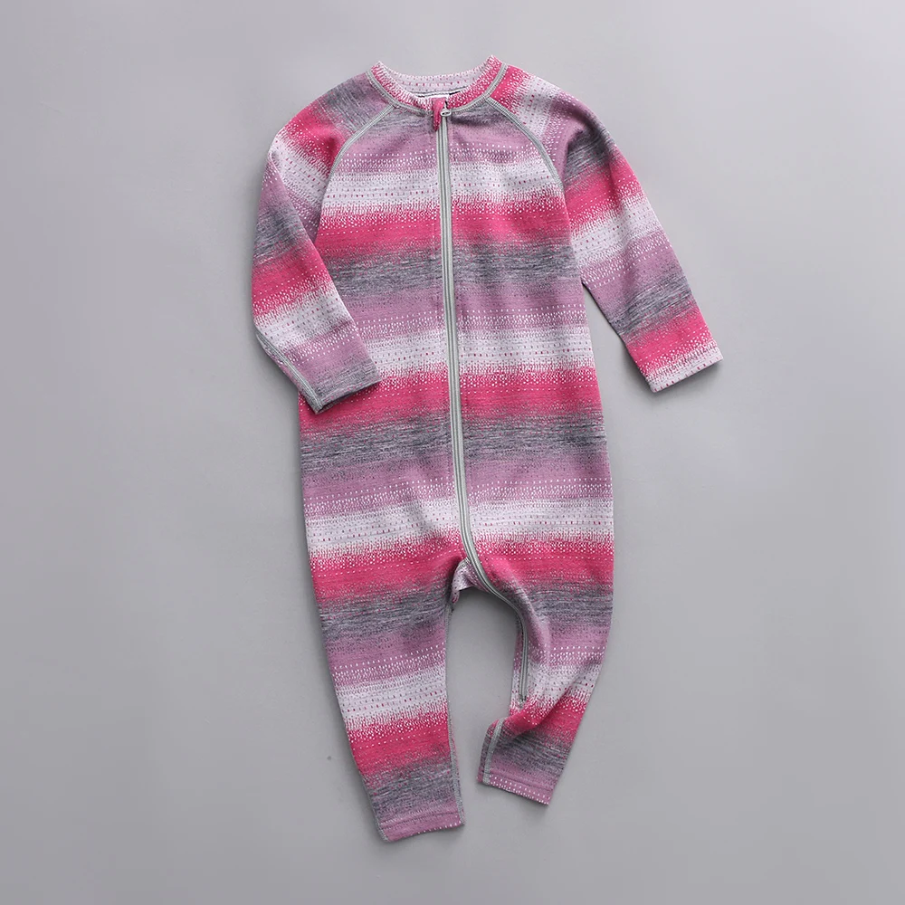 Best 100 Merino wool baby romper thermal baby girl boy clothes long
