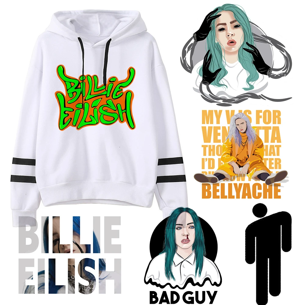 Billie Eilish Bad Guy Harajuku забавные мультяшные толстовки для женщин и мужчин Осенняя теплая графическая Толстовка в стиле хип-хоп Уличная толстовка женская