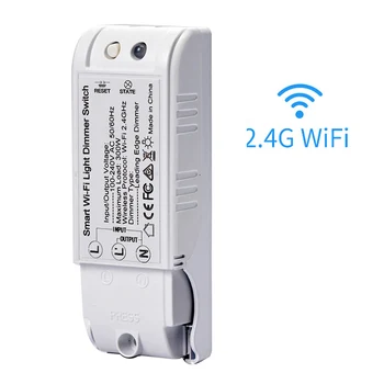 

Automation Smart LED Light Stepless Remote Control Breaker WIFI Dimmer Switch AC100-240V Wireless APP Home Electronic Module