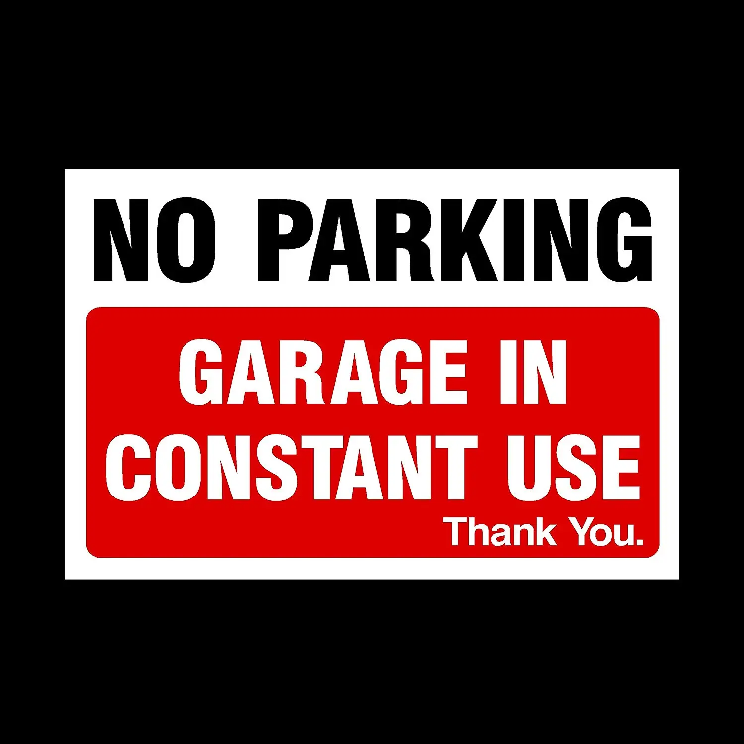 No Parking Keep Clear Private Sign Self adhesive vinyl 300mmx200mm 