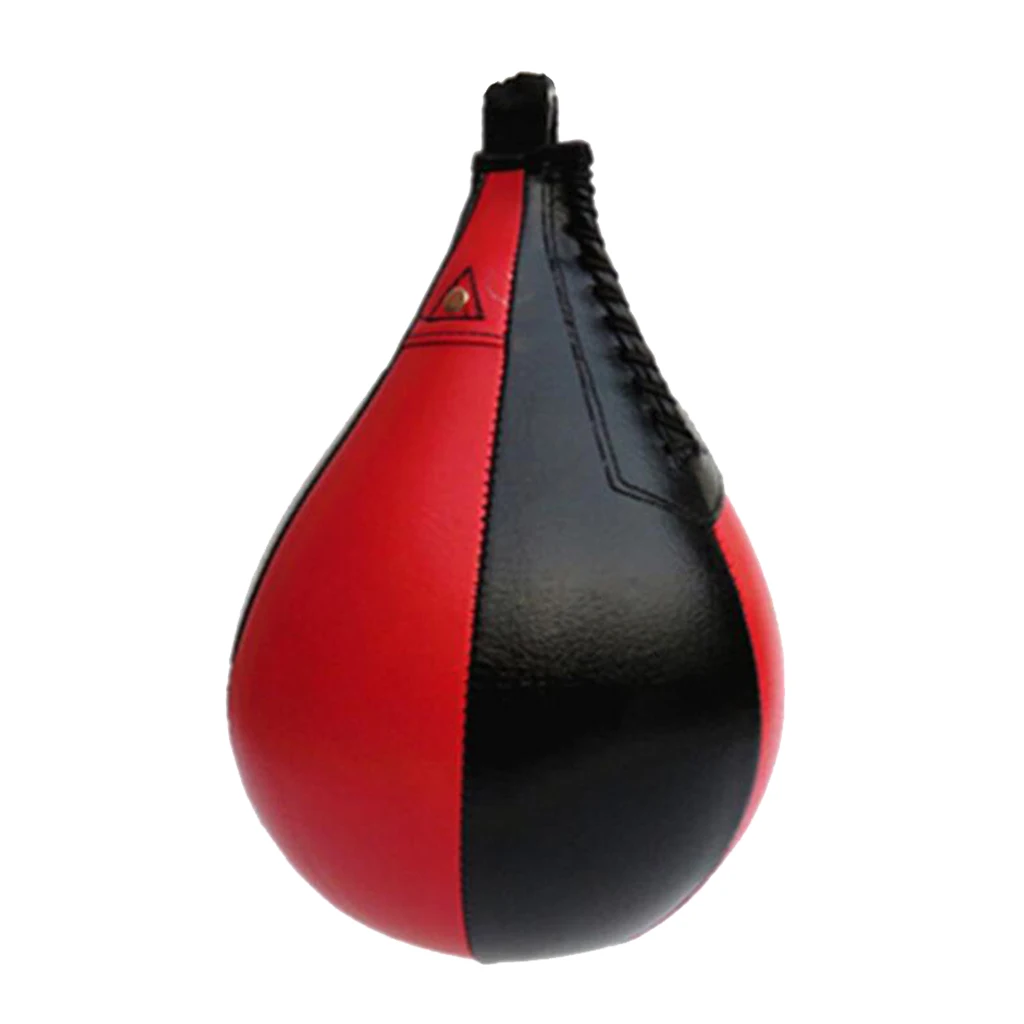 Durable PU Leather Speed Ball Boxing Training Punch Bag MMA Punching Trainer