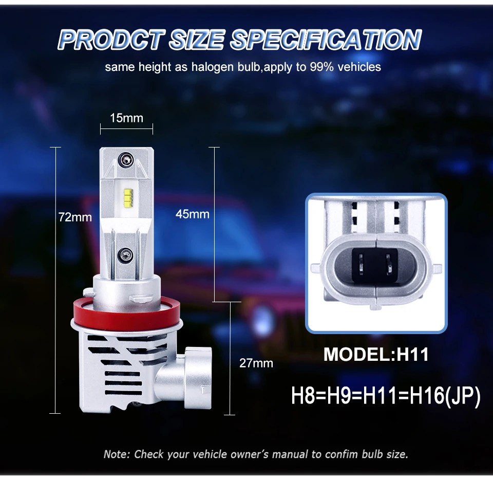 Avacom H4 светодиодный мотоциклетный головной светильник HS1 светодиодный мото л H1 H7 9005 HB4 H11 Мото Светодиодный светильник 15000LM светодиодный автомобилей головной светильник 6500K