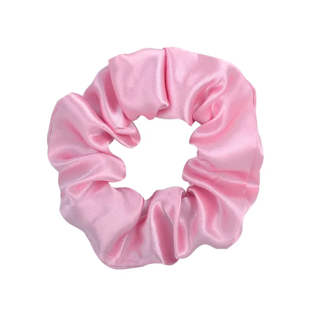 3.9 inch Women Silk Scrunchie Elastic Handmade Multicolor  Hair Band Ponytail Holder Headband Hair Accessories bandana 11