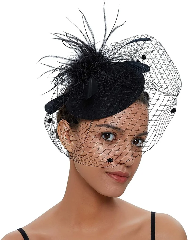 Tea Party Fascinator Hat Pillbox Hat 