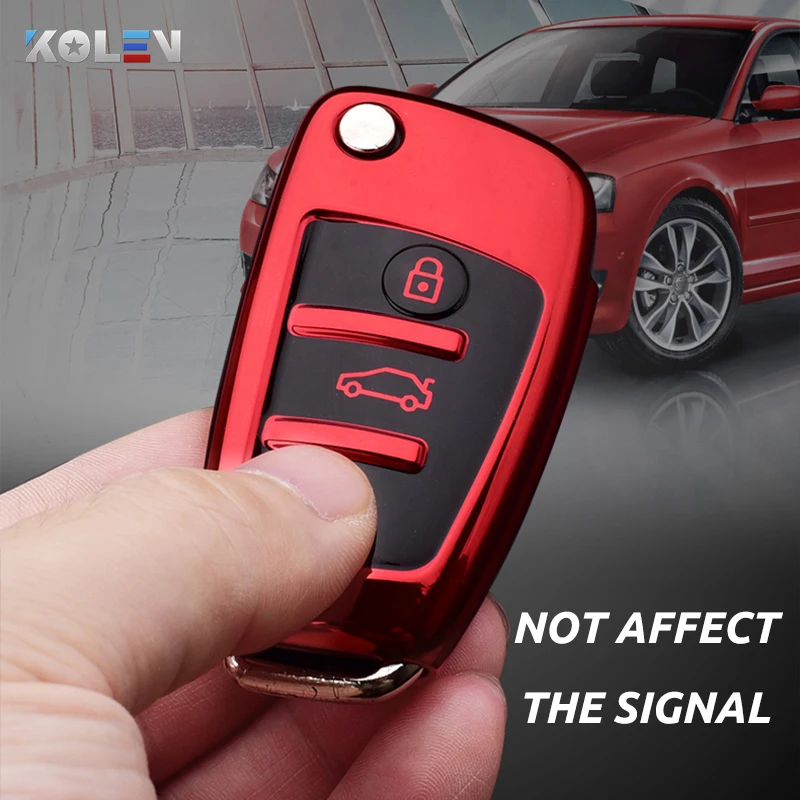 Soft TPU Car Remote Key Case Cover Protective Shell For Audi C6 R8 A1 A3 Q3 A4 A5 Q5 A6 S6 A7 B6 B7 B8 8P 8V 8L TT RS Sline key case,key case cover,car key shell,remote control case cover