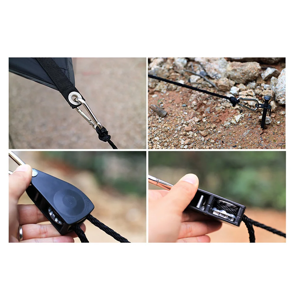 

Hiking Pulley Rope Buckle Accessory Supply Tool Tightening Multi Function