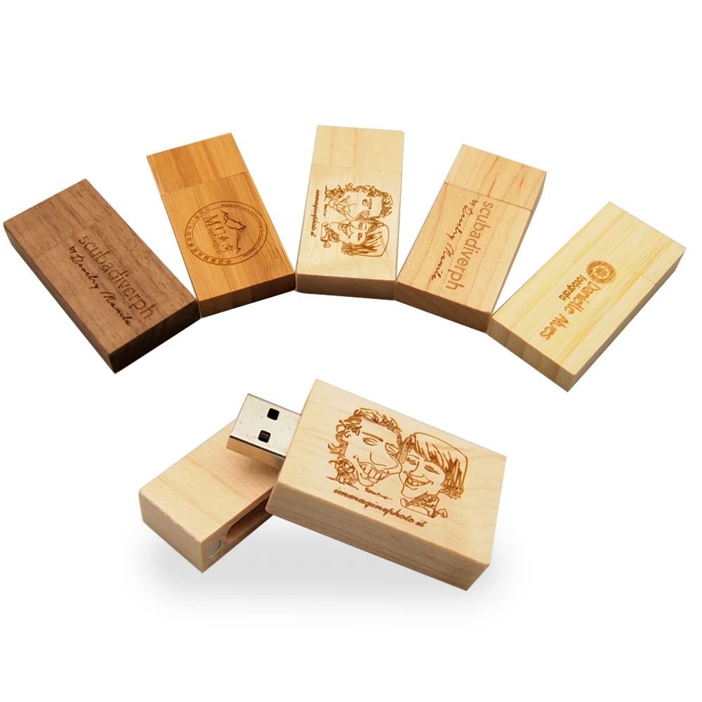 Fivestars Buy USB флешка Деревянная Карта памяти Usb флешдрайв 4 ГБ 8 16 32 64 Подарочный