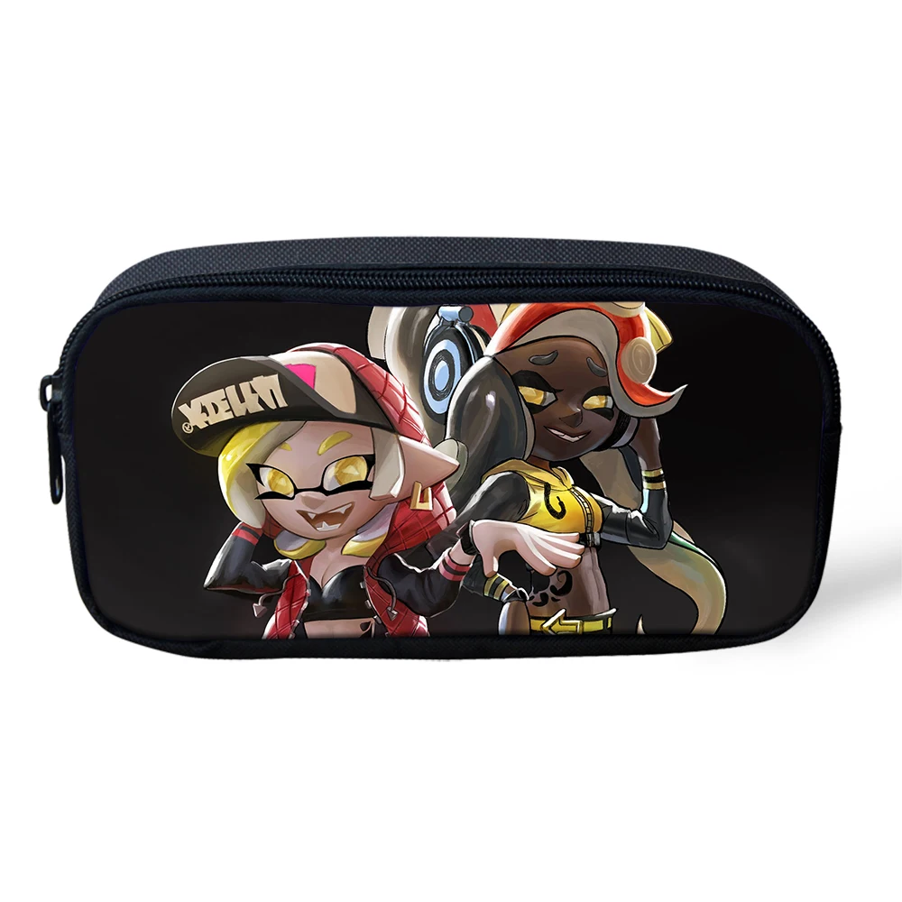 CDGX1153K Красочные Splatoon 2 косметички дети пенал для женщин мультфильм макияж сумки большой емкости школьные канцелярские принадлежности ручка сумка - Цвет: CDGX1153K