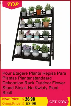Stojaki Na Kwiaty Varanda Etagere Pour Plante Wood Flores Estante Para Plantas стойка для балкона Dekoration Цветочная полка для растений