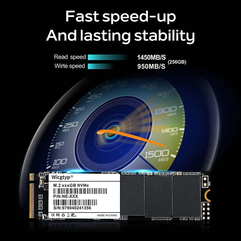Твердотельный накопитель Wicgtyp PCIE NVME 22*80 SSD 128 ГБ 256 512 ТБ|Внутренние твердотельные