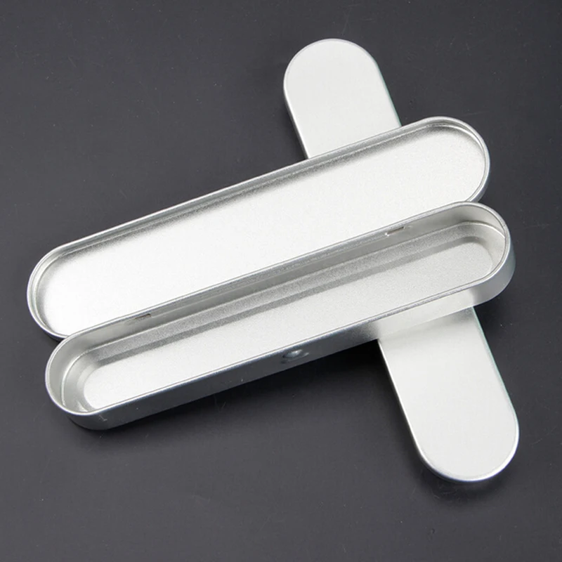 Pen Holder Metal Gift Rectangle Tin Box for Fountain Pen 1pc