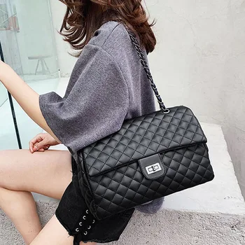 

Classic Diamond Pattern Women Crossbody Bags 2021 Large Square Female Designer Shoulder Bag Rhombus Lattice Luxury Lady Handbags