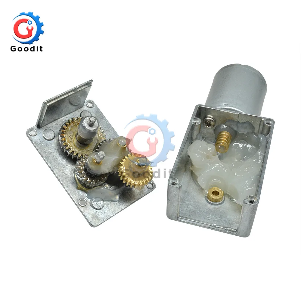 DC 12V 4632-370 Вольт 100 об/мин высокий крутящий момент турбины DC червячный редуктор игрушечные моторчики обратное снижение низкооборотный двигатель