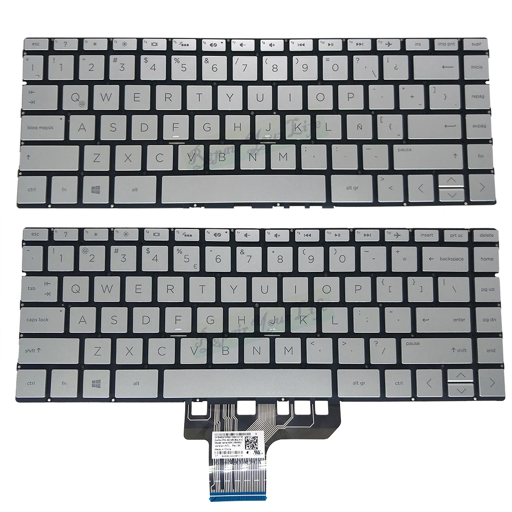 Клавиатура для ноутбука HP Pavilion 13 AN an0000 an1000 an0065tu черная с белой