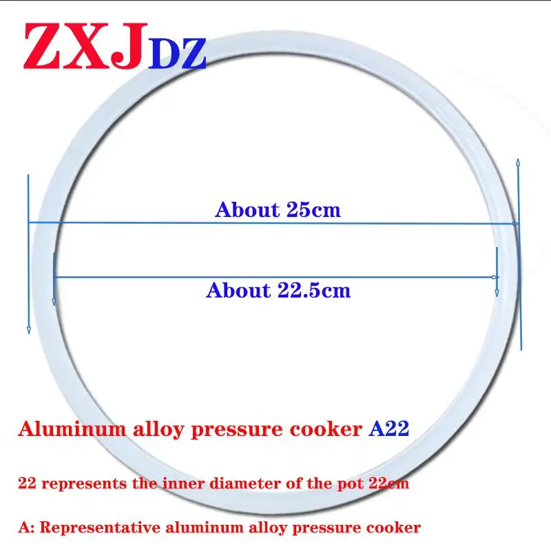Pressure Cooker Sealing Ring 22cm Silicone Ring For General Aluminum