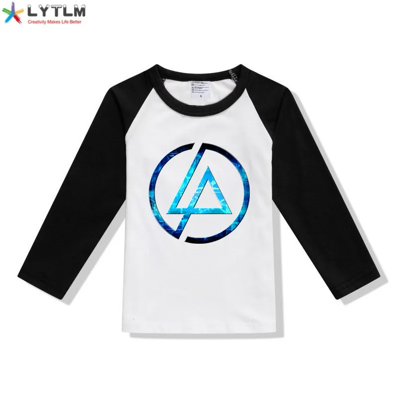 LYTLM XXX/Детская футболка с принтом «Linkin Park» Футболки с графическим принтом для мальчиков футболка в стиле «хип-хоп рок» хипстерские футболки с длинными рукавами для маленьких мальчиков