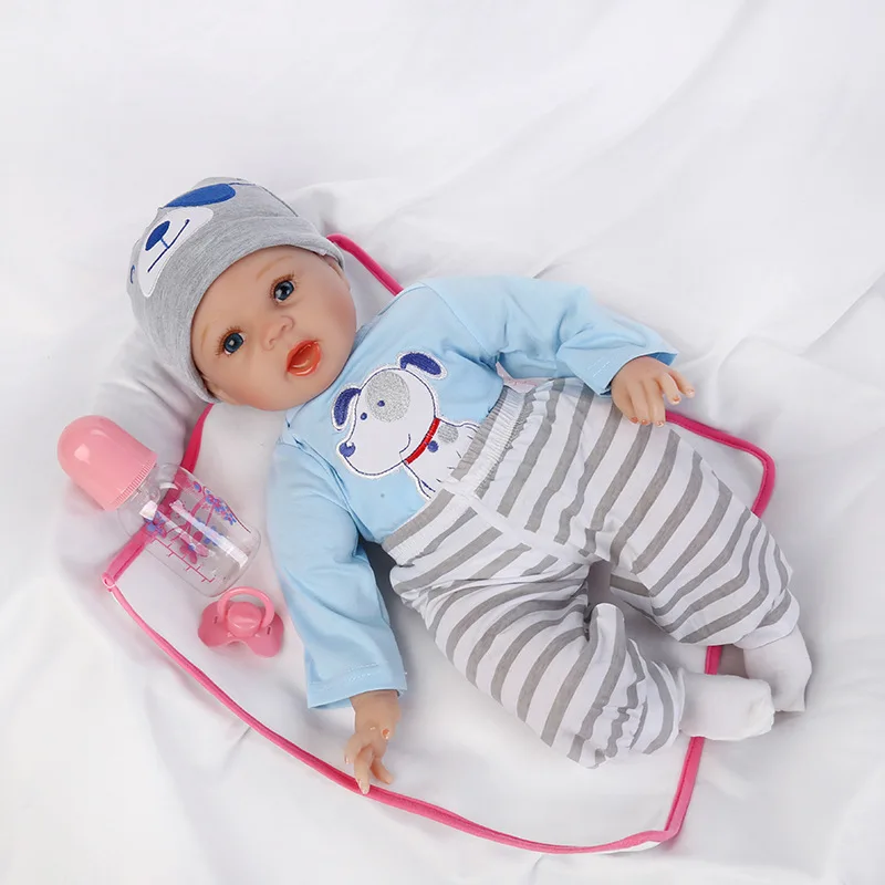 24 Inch Simulation Baby Toy Simulation Doll Girl Birthday Gift Toy Silicone Doll Baby Early Education Toy Reborn Baby Dolls reborn early diaries 1947 1963