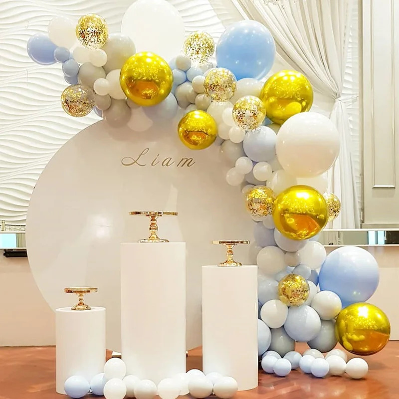 

129pcs Balloon Garland Arches Set Golden Set Wedding Birthday Shop Opening Party Decoration Kids Baby Shower