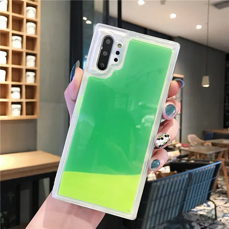 Чехол для Samsung A10 A20 A30 A40 A50 A70 S6 S7 Edge J3 J5 J7 J4 J6 Plus A7 A9 2018 чехол с блестящим неоновым