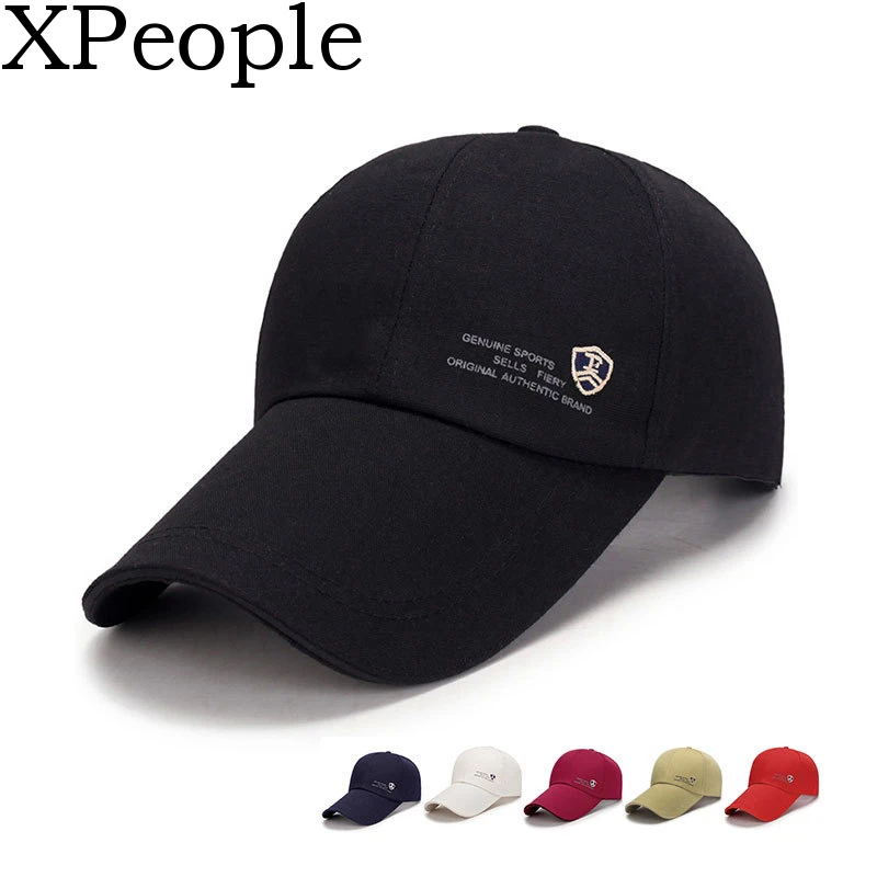 Длинный козырек XPeople 11 см унисекс бейсболка с длинными полями хлопковая