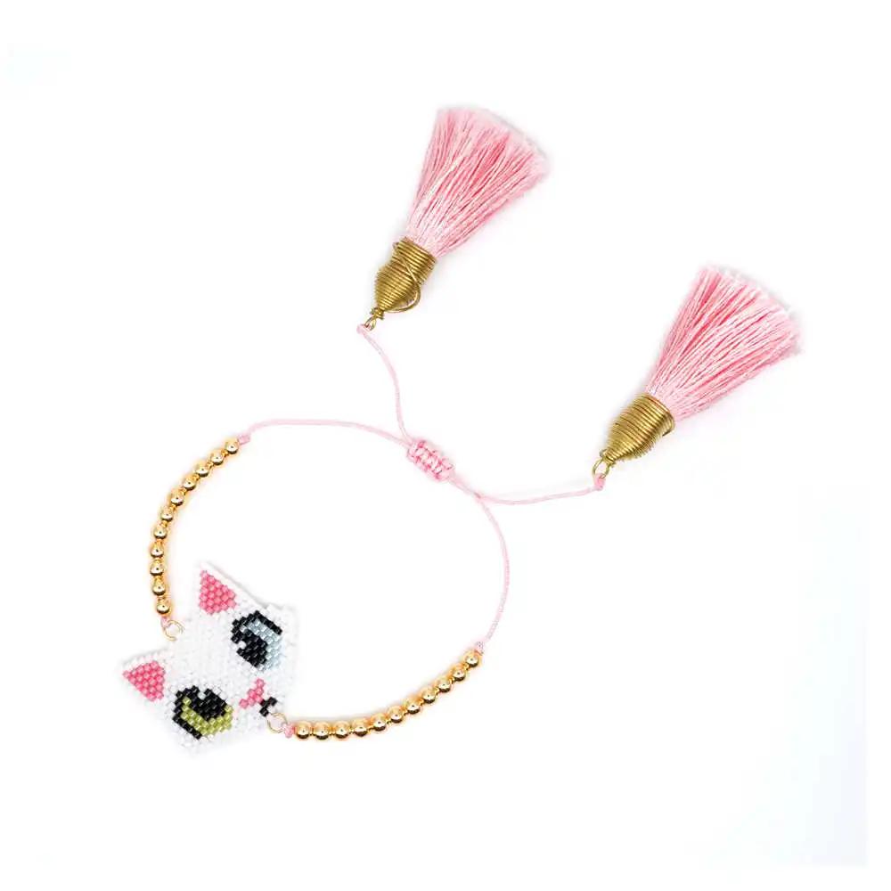 Go2boho pulseiras Mujer браслет в виде лисы MIYUKI браслет ручной работы для девочек ювелирные изделия подарок розовые женские модные ручной работы