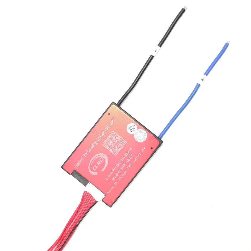 8S 24V lifepo4 bms водонепроницаемый одинаковый порт с балансом 15A 20A 30A 40A 50A 60A разрядный