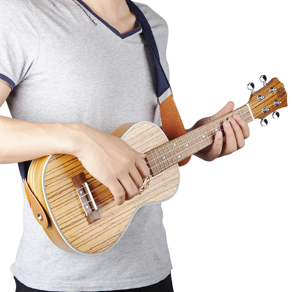 Концертное укулеле Zebra Wood акустическое Uke Гавайская мини лучший комплект для