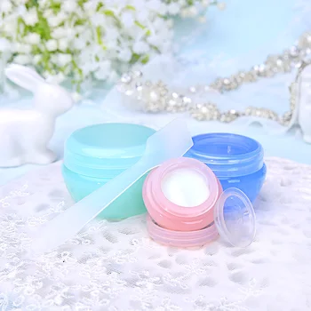 

2Pcs 5g/10g/20g/30g Empty Jar Pots Cosmetic Makeup Inner Lid Face Cream Lip Balm Container Boxes Refillable Bottles