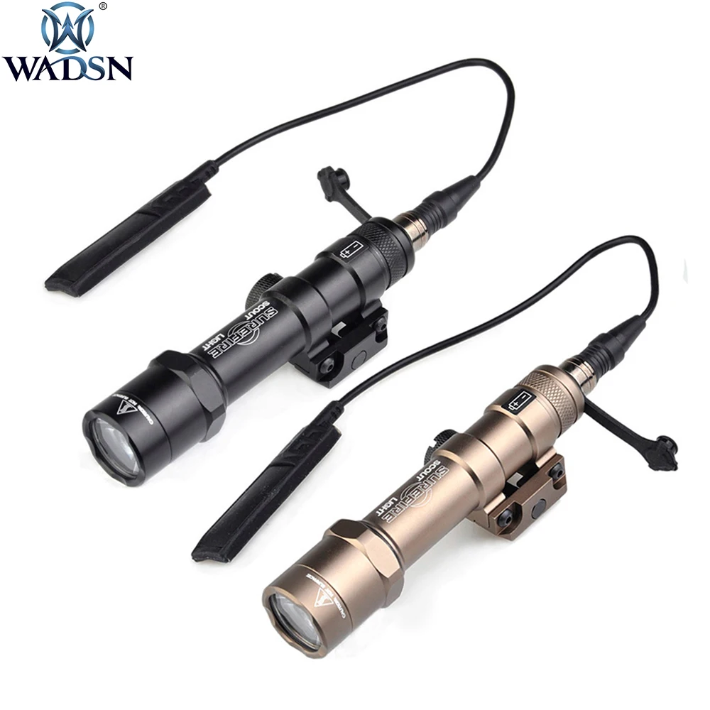 

WADSN Tactical Surfire M600 M600B Scout Light LED 560lumens Flashlight Weapon Gun Pistol Light with 20mm Picatinny Rail Mount
