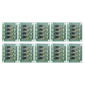 

10PCS 4 Channel Optocoupler Isolation Board Voltage Converter Adapter Module 3.6-30V Driver Photoelectric Isolated Module