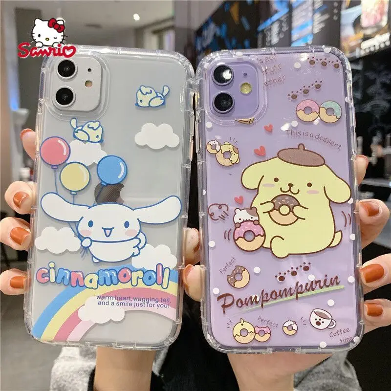 Hello Kitty Cinnamonroll Pompompurin Phone Case For Iphone13 13pro 13promax 12 12pro Max 11 Pro