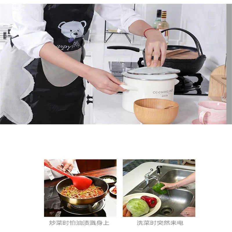 Linen Aprons for Woman Cooking Adult Bibs Oil-Proof Anti-Stain Aprons Stripe Woman Men Kitchen Accessory