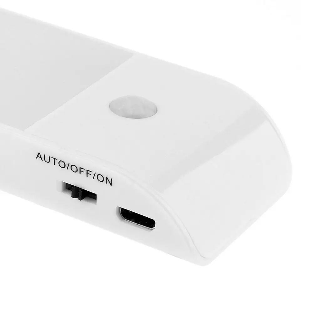 Usb зарядка светодиодный светильник для шкафа с датчиком движения PIR лампа 12 Светодиодный светильник ing для шкафа шкаф кухонный ночной Светильник