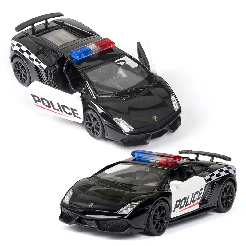 RMZ Model Car 1:36 Police Car Series Diecasts & Toy Vehicles Metal Alloy Simulation Pull Back Toys For Kids Gifts For Children