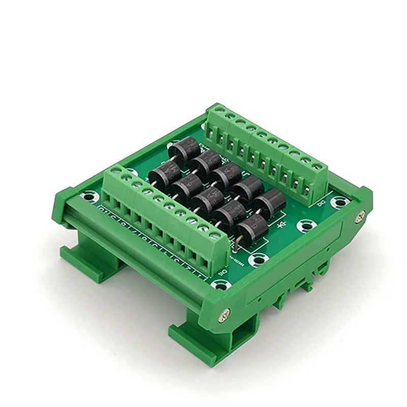 Din-рейка монтируемый диодный защитный клеммный блок 6A10 6A/1000V диодный клеммный блок