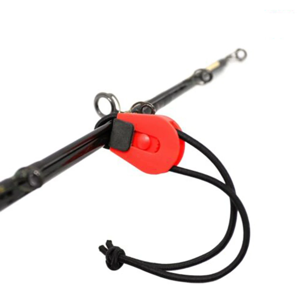 Sangles élastiques pour canne à pêche, 2 ou 4 pièces, attaches rapides pour moulinet, Kayak, pagaie, à cliquet ► Photo 3/6