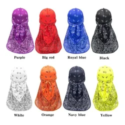 Wholesale Custom Unisex Silky Durags Satin Silk Designer Bandana Durag Headwrap Durag