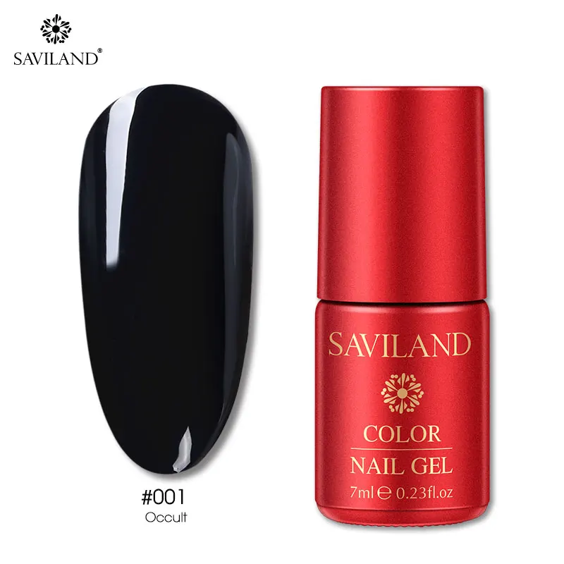 SAVILAND 6 цветов золотой хромированный пигмент для ногтей Мыльная Пена для дизайна ногтей блестящий металлик зеркальный эффект инструменты для украшения - Цвет: 7ml black