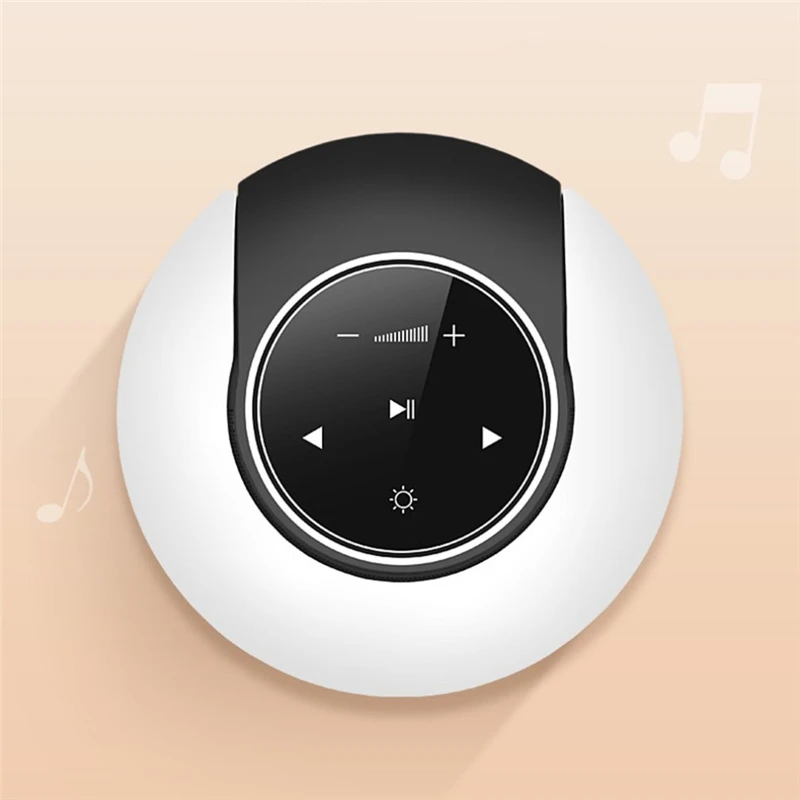 Задний фон луна ночь светильник Bluetooth Динамик Smart Touch атмосферу светодиодный светильник Портативный Moon Bay Беспроводной стерео Hi-Fi Bluetooth 4,2 Динамик
