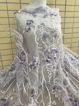 

t op Quality African Tulle Lace Fabric Wholesale L-59382 African French Net Lace Fabric with stones