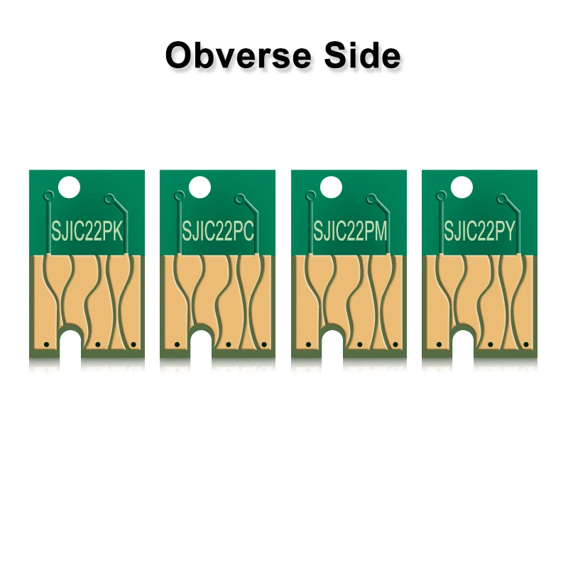 For EPSON SJIC22P Ink Cartridge Chip For Epson ColorWorks C3500 TM-C3500 Label Printer Chips One Time Chip 28ml