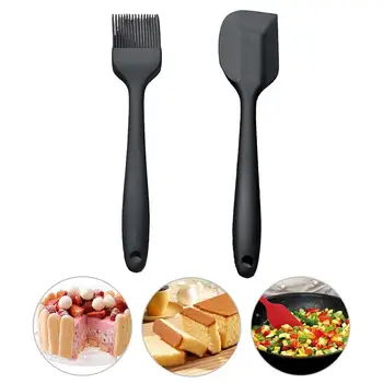 

Basting Brush Set Creative Silicone Heat-resistant Baking Brush with Spatula Kitchen Utensils Set Baking Cake Tools for Home