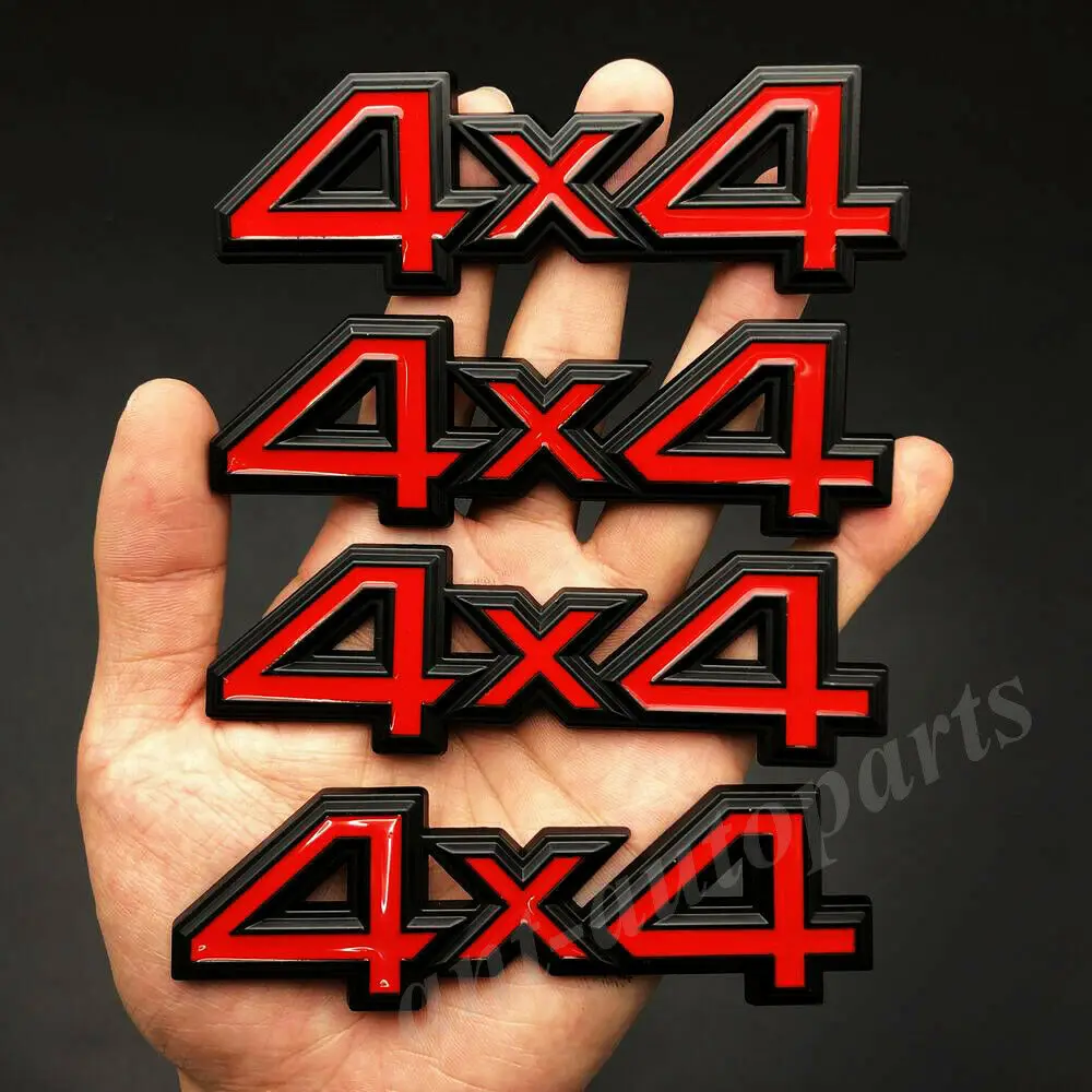 

Металлическая наклейка 4x4 для заднего багажника автомобиля, наклейка для внедорожника 4WD AWD