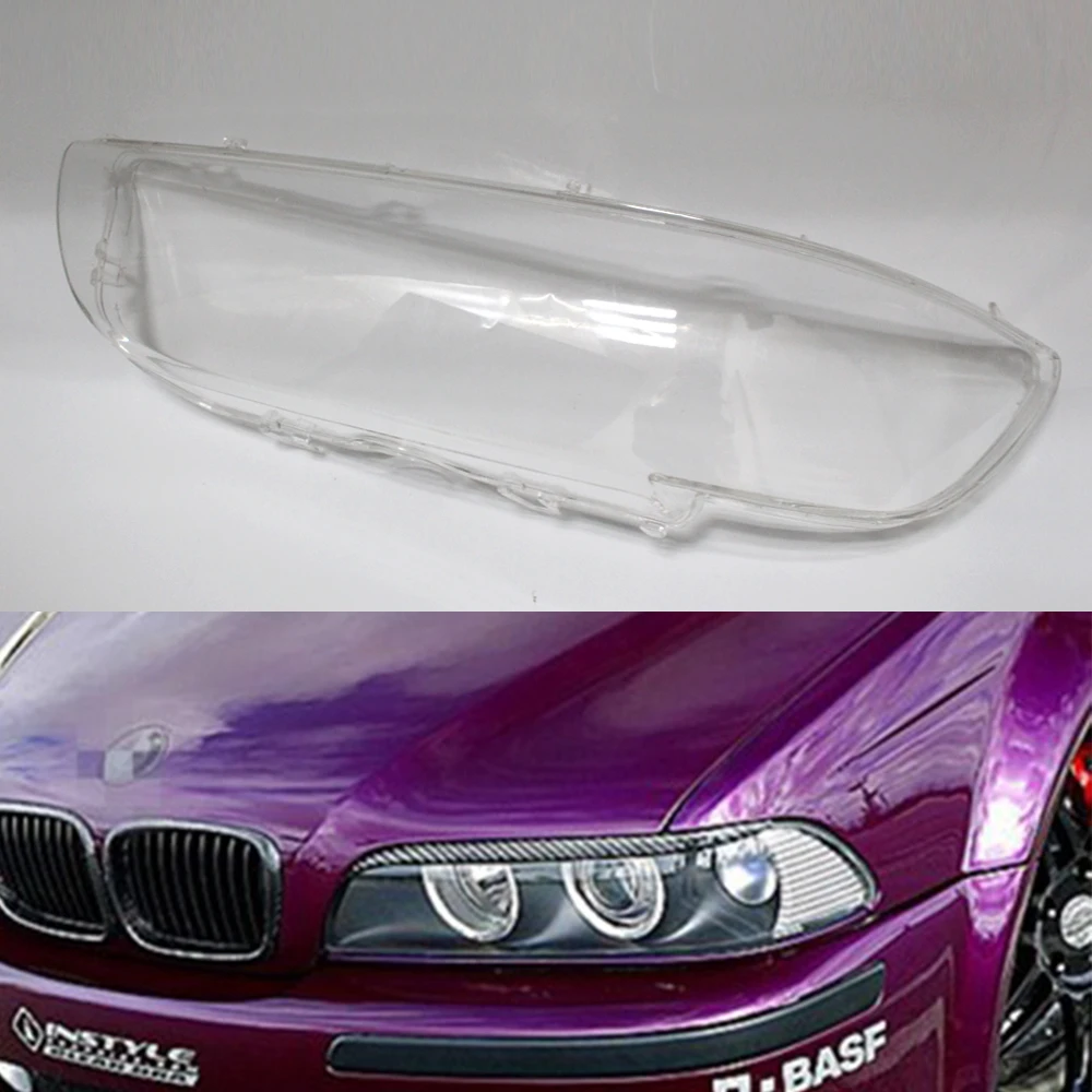 Для BMW 5 серии E39 1995~ 2002 Автомобильные фары крышка прозрачные линзы Авто оболочка Крышка 63128375301 63128375302