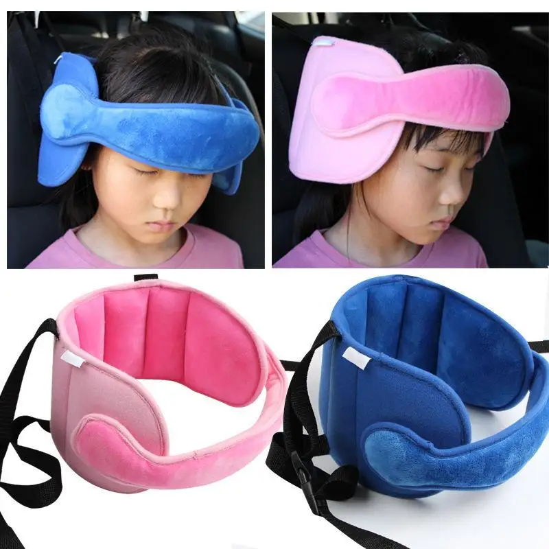 Children's travel pillow, baby head fixed sleeping pillow, adjustable child car seat, headrest, neck safety protection cushion, bed covers