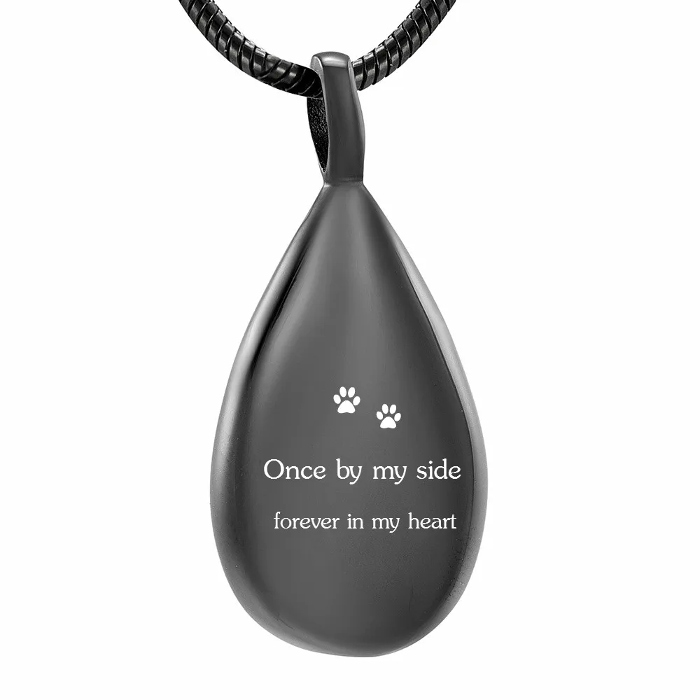 Cat Sympathy Black Cat Cremation Necklace Cat Keepsake Cat Cremation