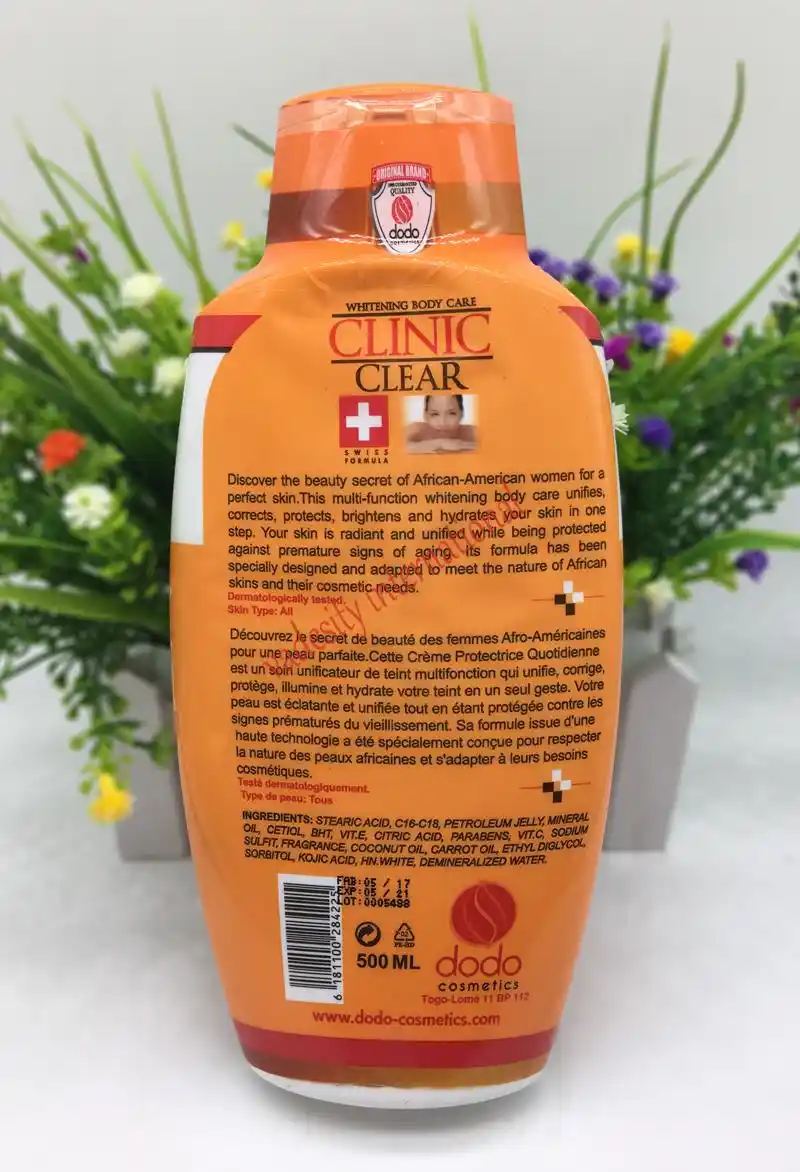 clinic clear whitening body lotion