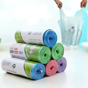 

1Roll Small Garbage Bag Trash Bags Durable Disposable Plastic Household Storage Bags Home Kitchen Cleaning Accessory