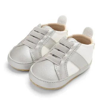 

Newborn PU Leather Face First Walker Baby Shoes Elastic Band Casual Sports Shoes Soft Bottom Baby Boy Shoes
