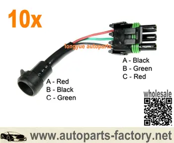 

longyue 10pcs Throttle Body Adapter TPS Metripack to Weatherpack for Camaro Corvette